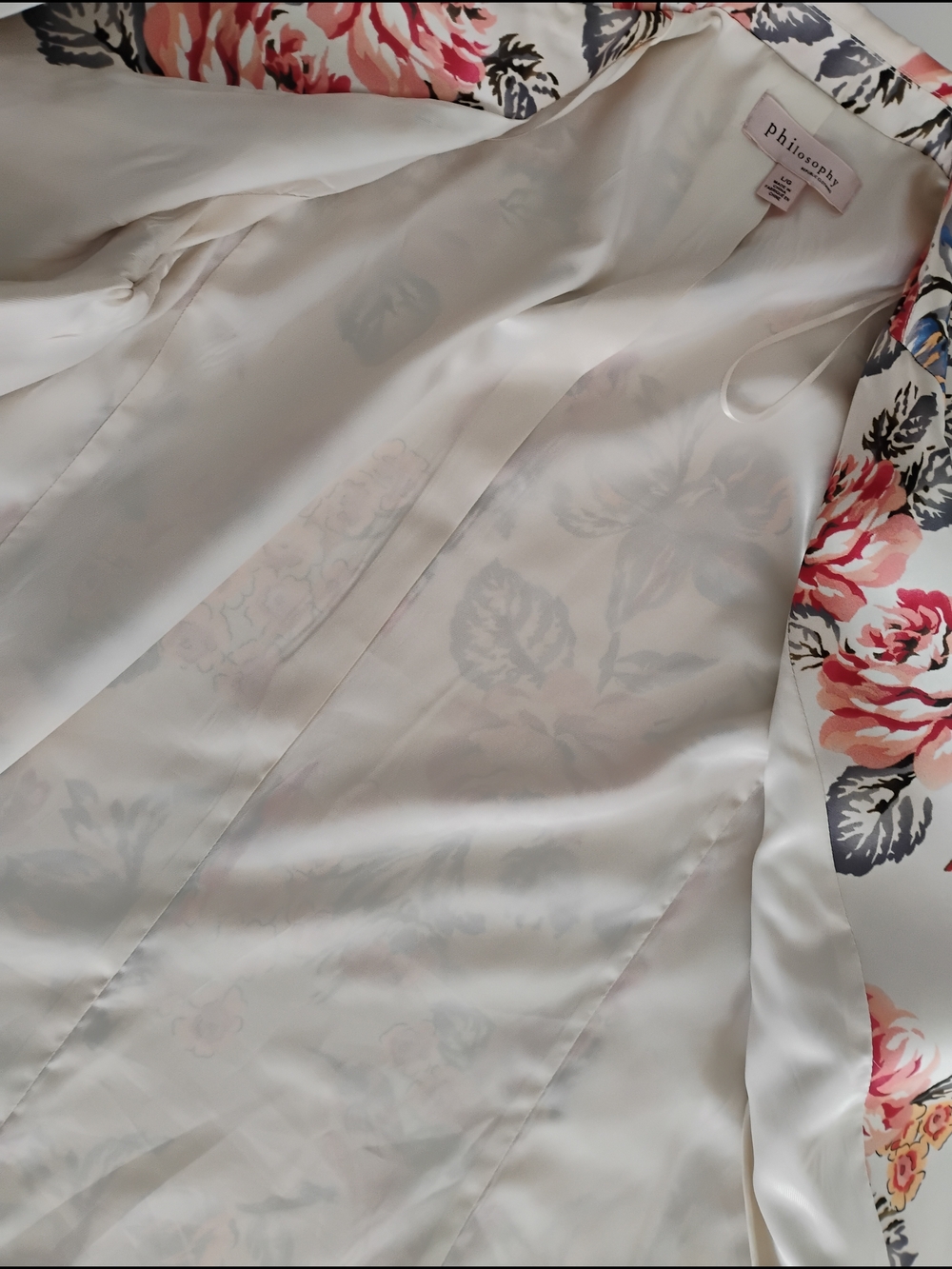 Philosophy Women's Floral Blazer Jacket L - Picture 12 of 12